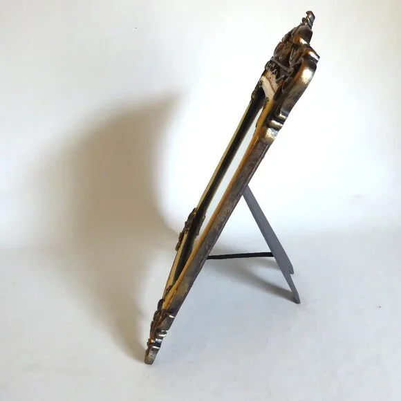 NEW 15" HALLOWEEN CREEPY WITCH GIRL HOLDING DOLL SCARY FRAME EASEL BACK ODDITY - Picture 7 of 11